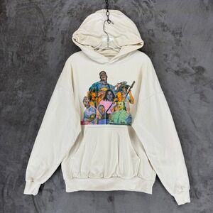 Zach Bryan Hoodie Unisex Small Quittin Time Tour Cream Graphic Country Music EUC
